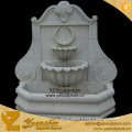 outdoor white marble water wall fountains for home decoration